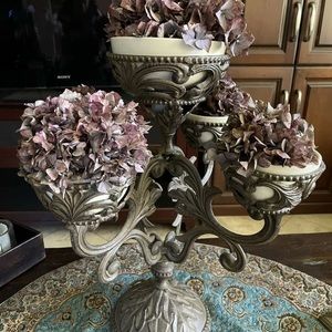 GG collection Acanthus Epergne With 5 Ceramic bowls